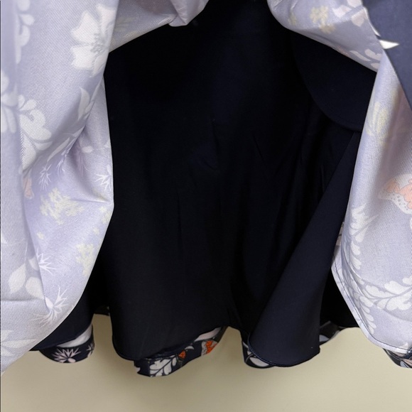 TED BAKER LONDON Bethah Kyoto Navy Floral Sleeveless Dress Sz 1 small - Picture 6 of 13